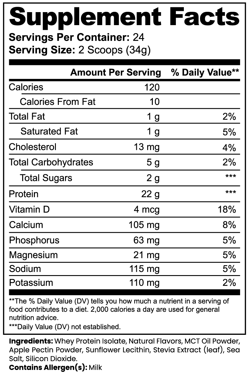 The Don Advanced 100% Whey Protein Isolate (Vanilla)